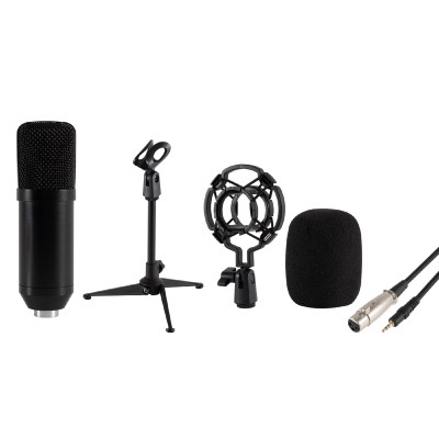 Set microfon de studio, tripod, XLR-3,5mm - M 12